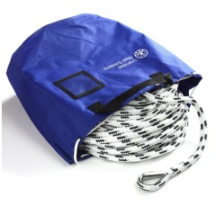 Handy Anchor Line with Spliced Eye and Lead Core (LIROS) - 12mm x 20 Metre - White/Navy - 01.920.220